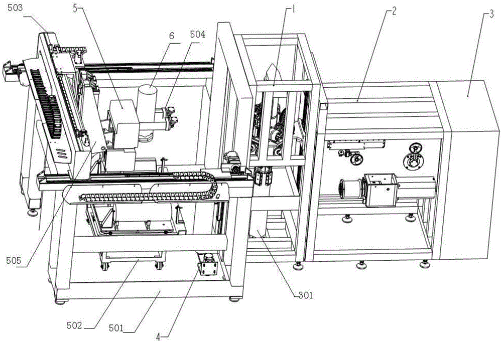 Vertical type single-rod squaring machine for monocrystalline silicon