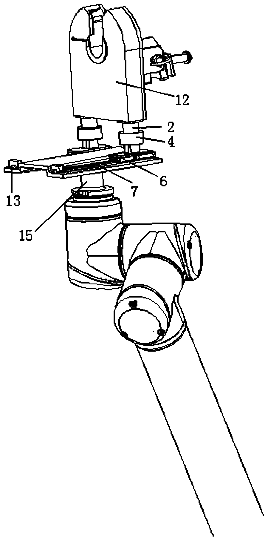 Flexible walking mechanism and peeling device