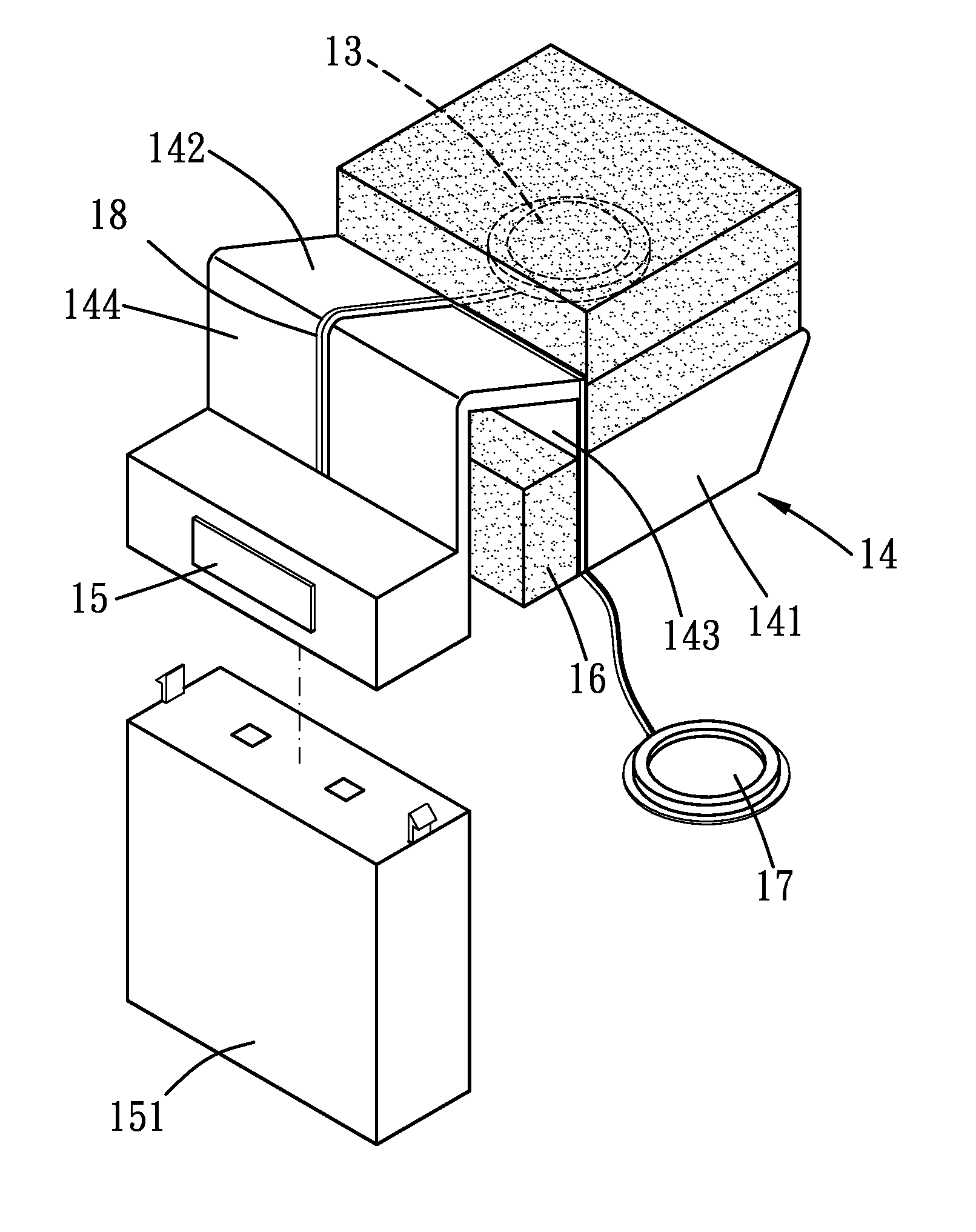 Signal transmitting device for drums