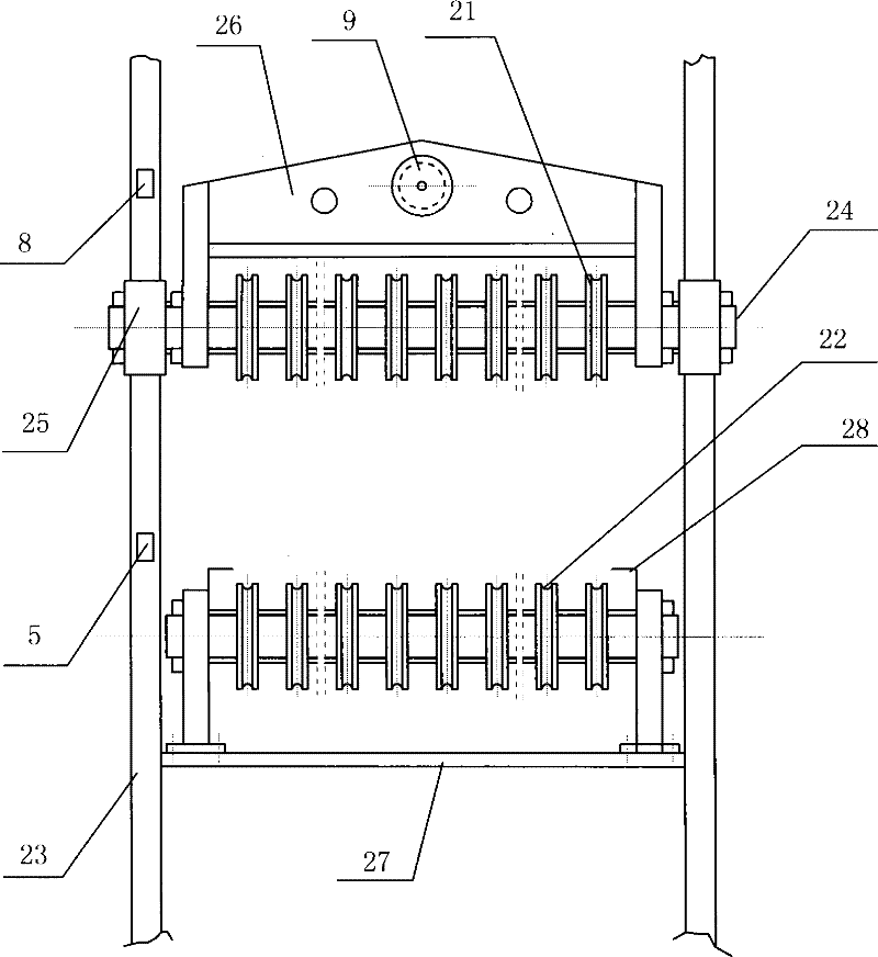 Vertical energy-saving oil pumping machine