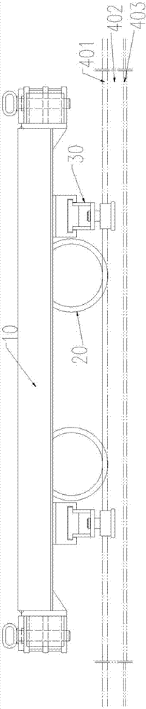 Rail clamping device and rail vehicle thereof