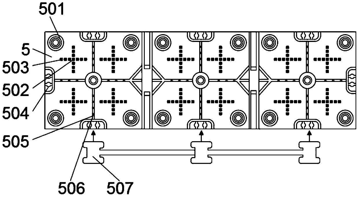 Phase change energy storage sealing wallboard with multiple temperature control adjusting structures