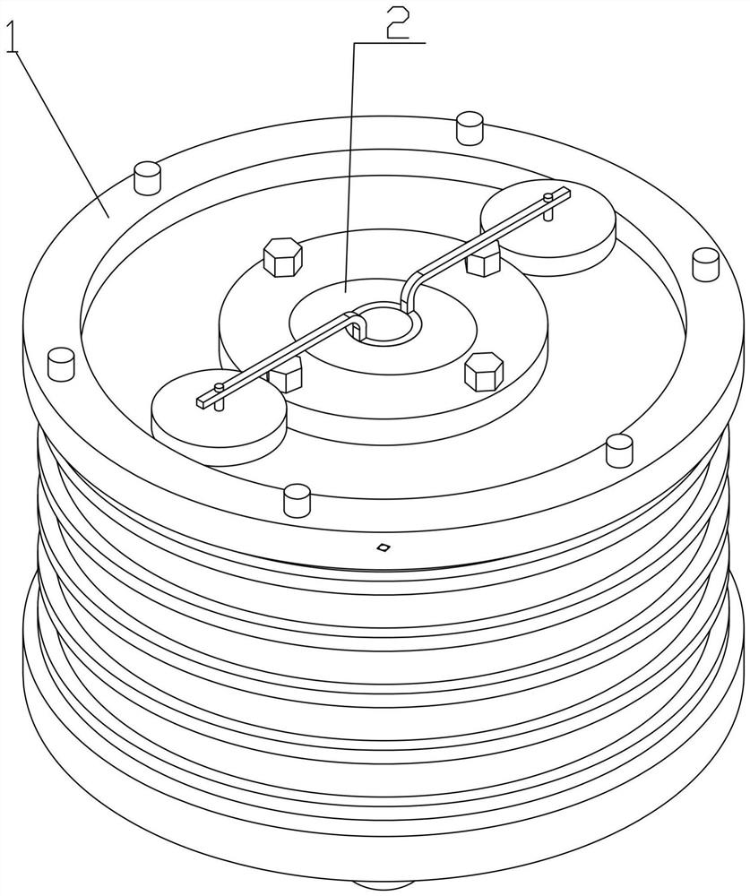 A round cake brush self-cleaning fountain led underwater light