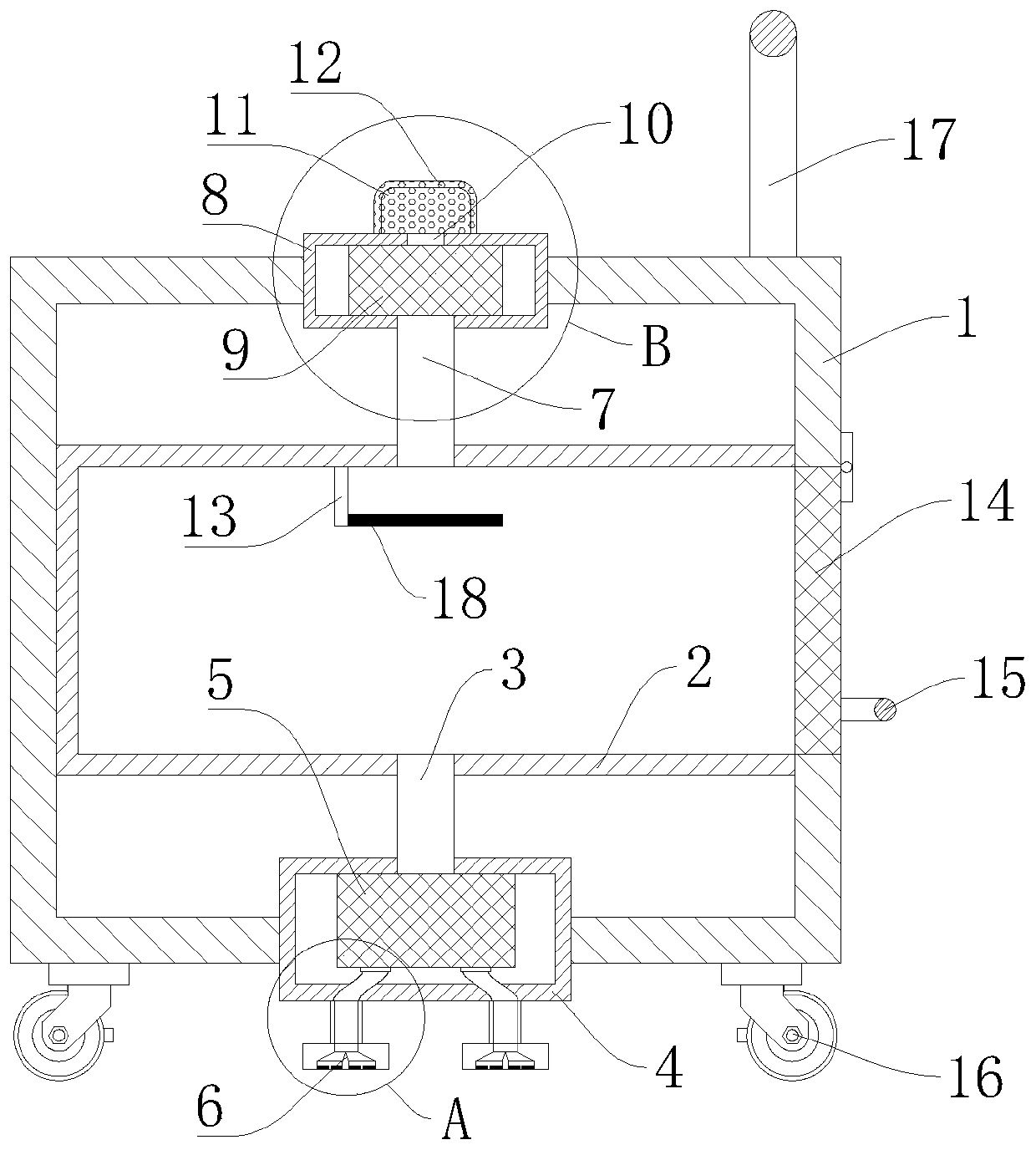 Vertical driller chipping collection tool