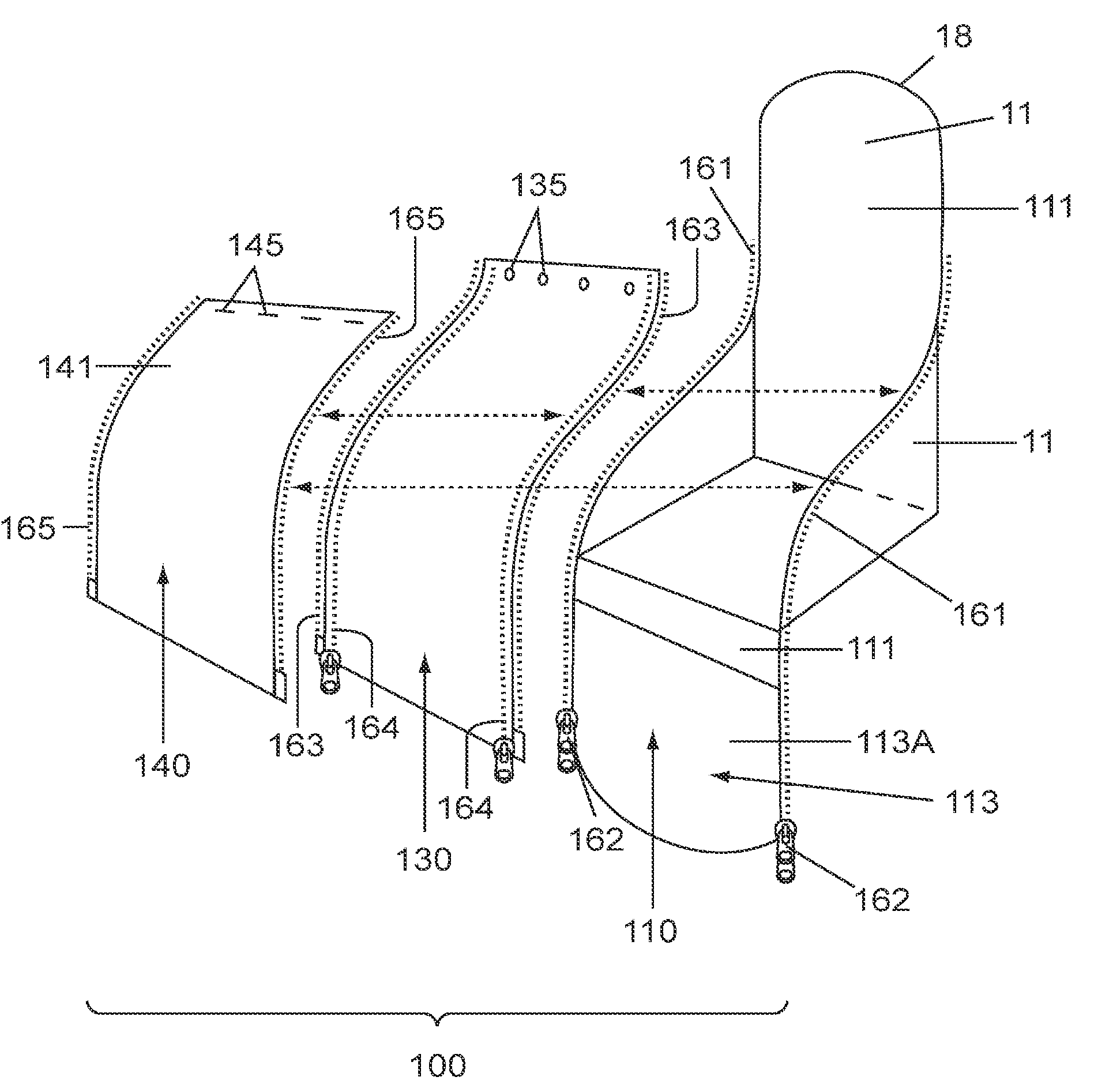 Bunting system for child strollers and the like