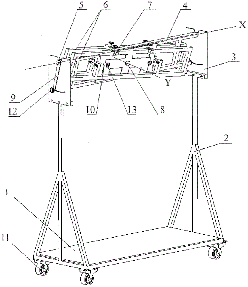 Air conditioner simulation installation test bench