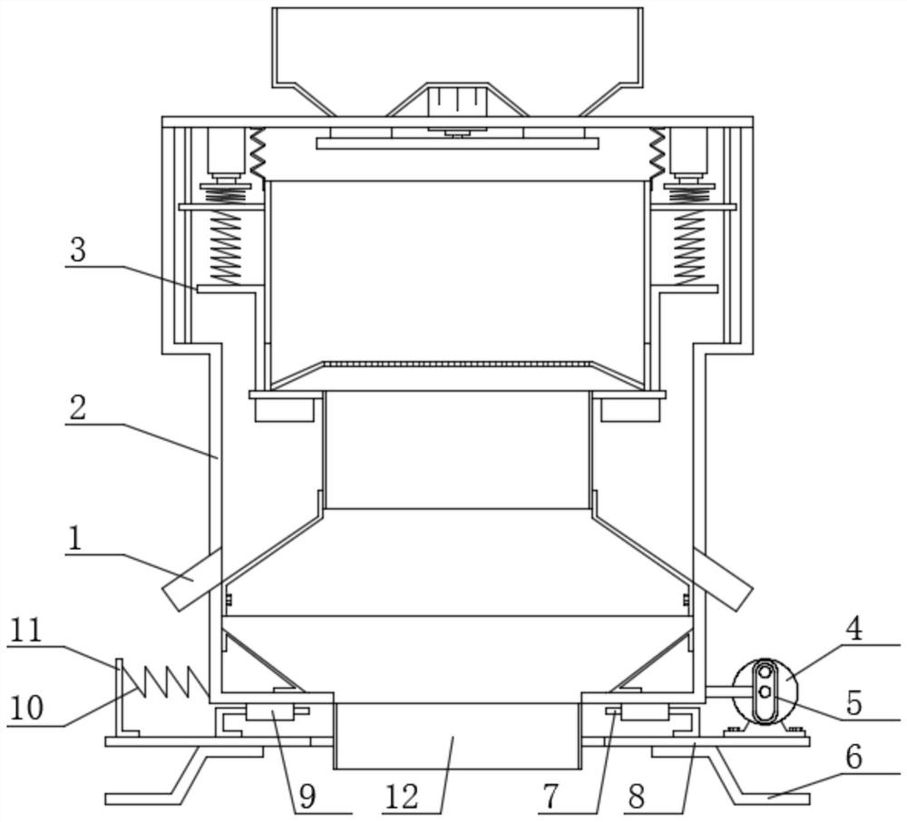 A kind of sand and gravel rapid filtering device for construction engineering