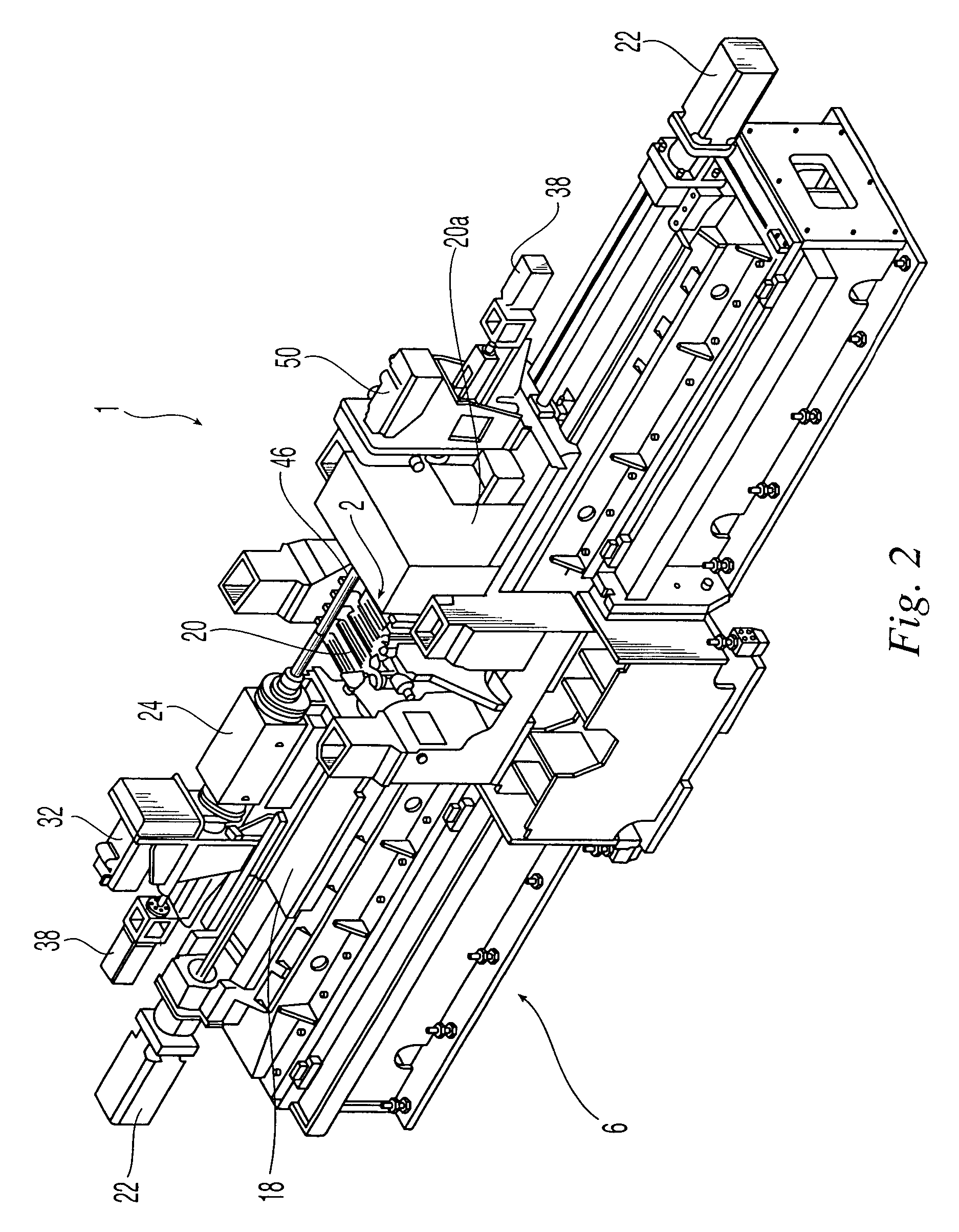 Horizontal boring machine tool