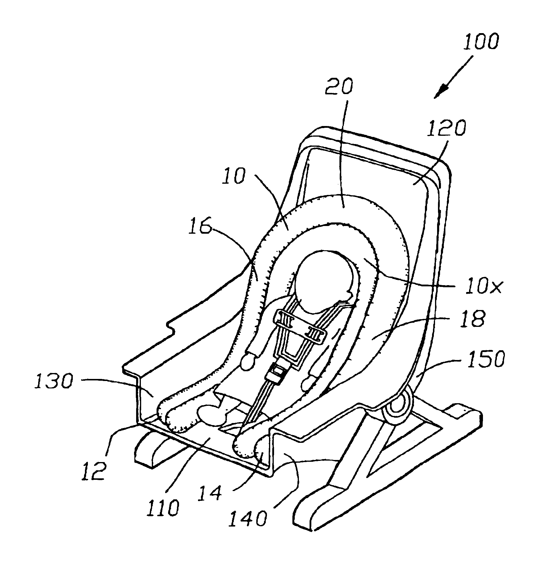 Child's car seat cushion