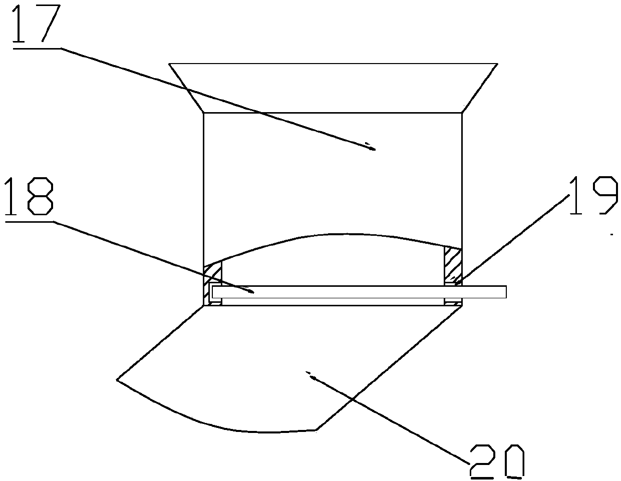 Feed mixing and crushing device for agriculture