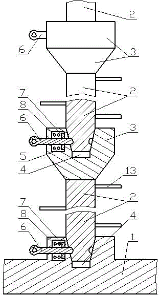 Tandem type upright ladder for maintaining high-voltage lines