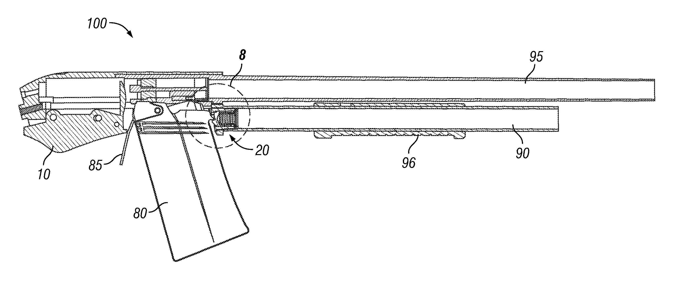 Dynamic magazine latch