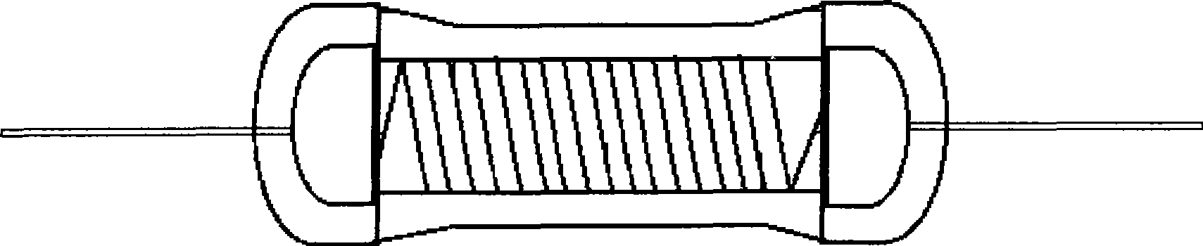 Stable-typed fusible safe resistor and production method thereof