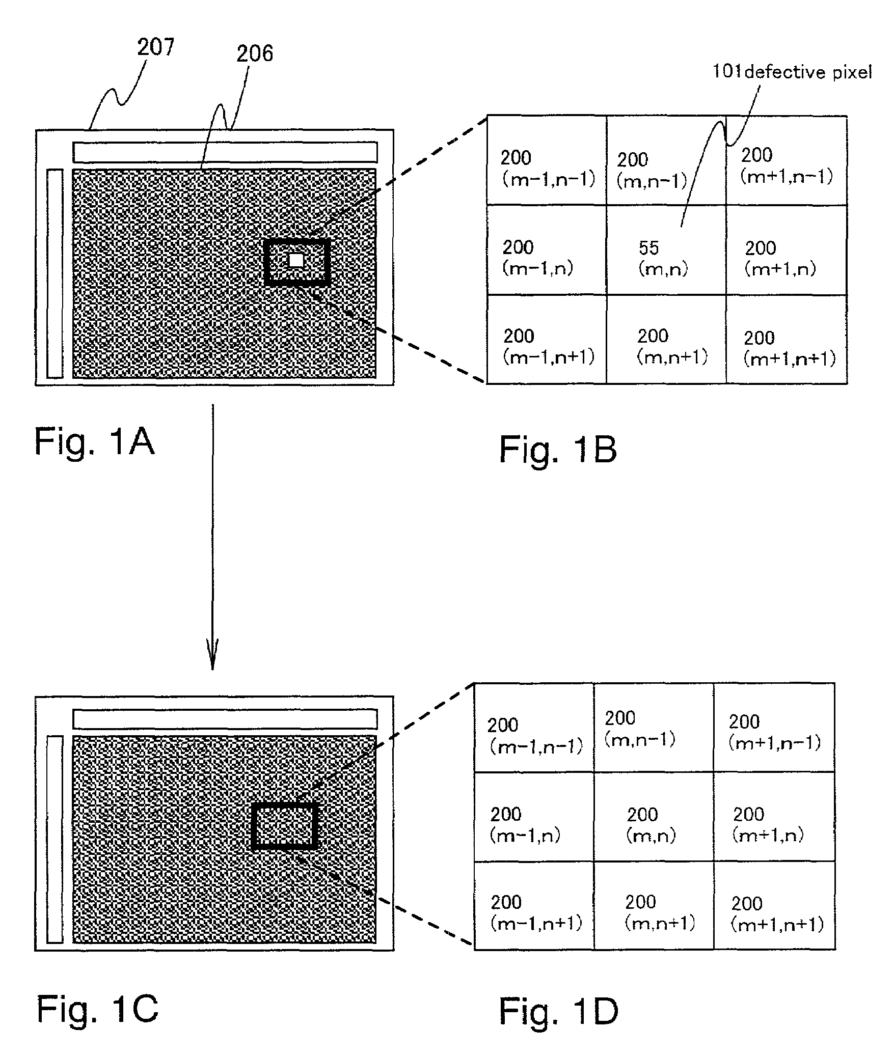 Defective pixel specifying method, defective pixel specifying system, image correcting method, and image correcting system