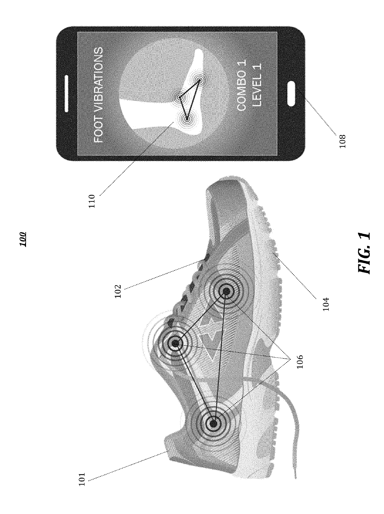 Pain reducing footwear and systems and methods for using same