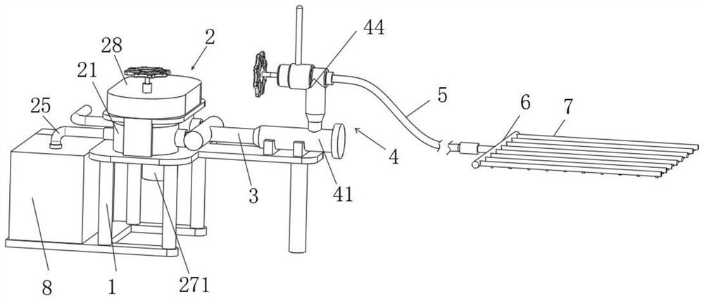 Water and fertilizer integrated device for fruit trees and vegetables