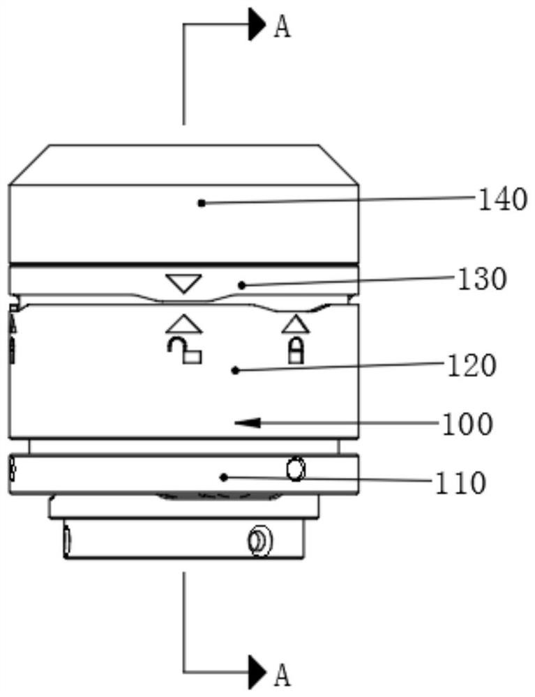 Optical fiber laser retaining thread type QBH connector