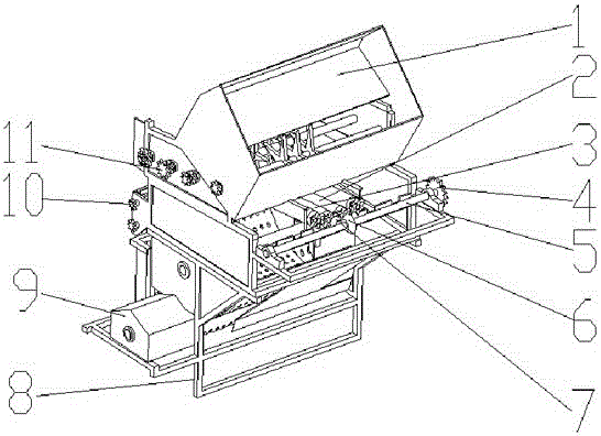 A kind of corn peeling machine