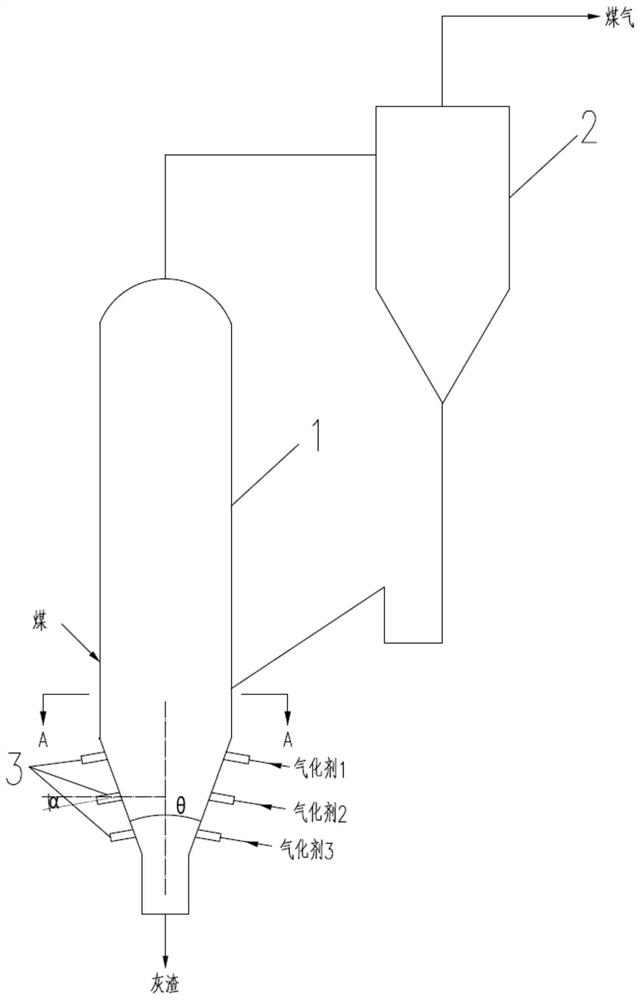 Circulating fluidized bed gasification device and circulating fluidized bed gasification method