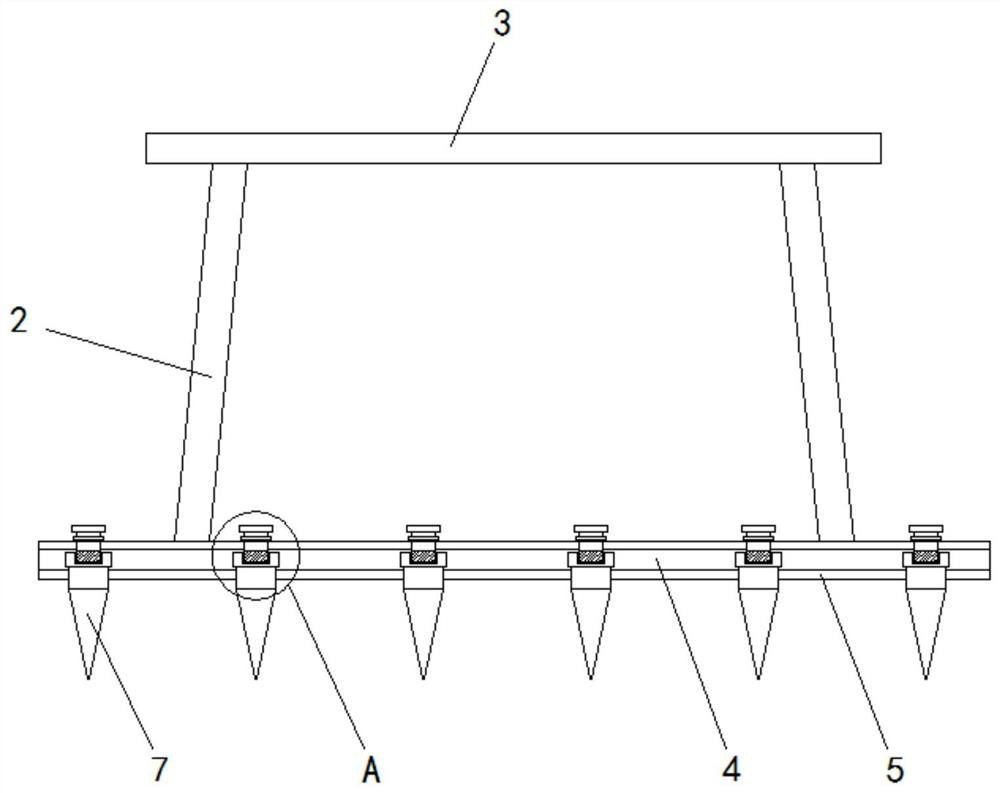 Chrysanthemum arc-shaped high-yield punching device and planting method