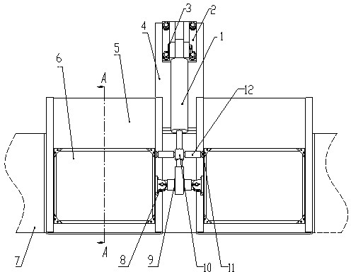 Telescopic boom of walking hanging scaffold