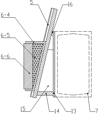 Telescopic boom of walking hanging scaffold