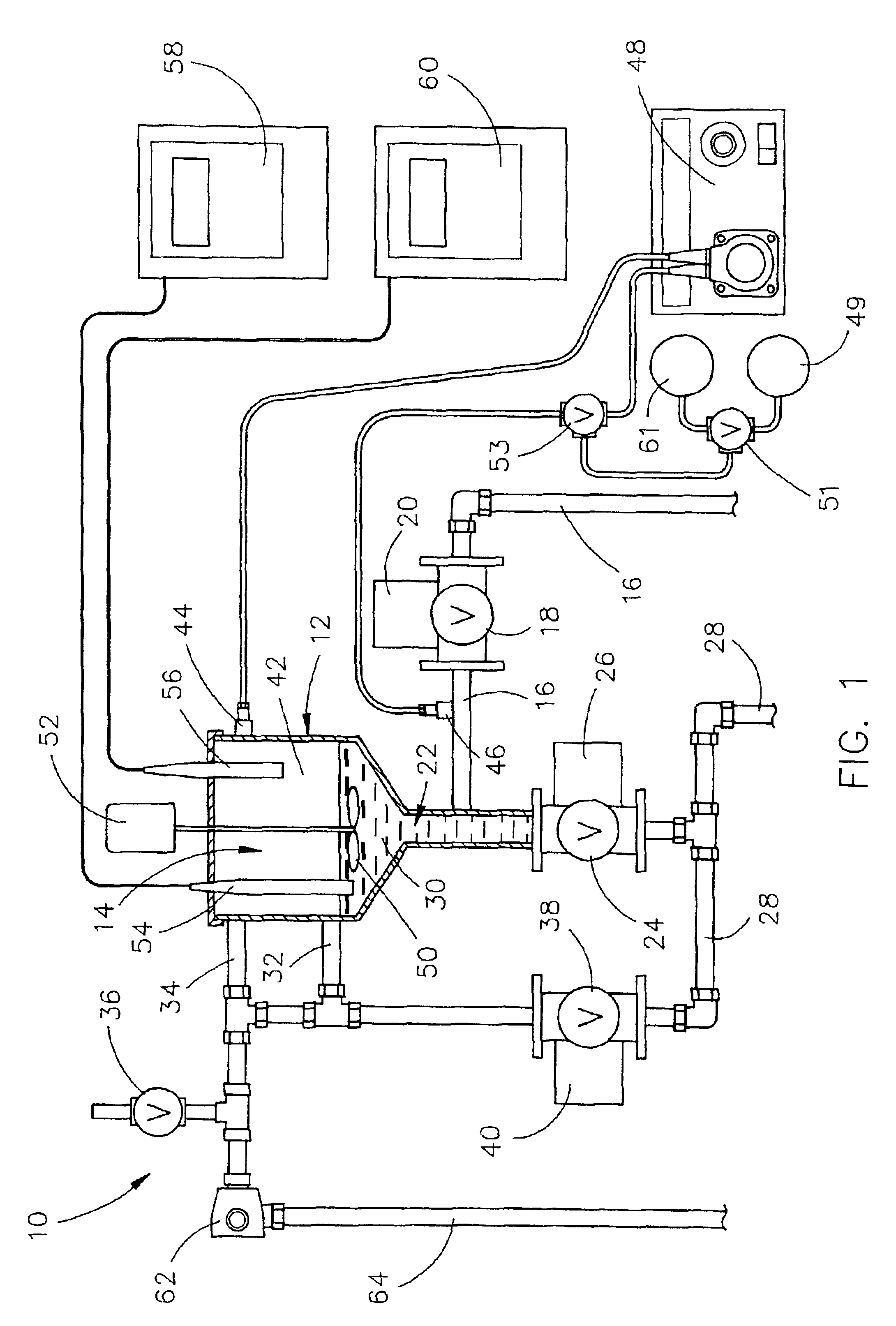 On-line respirometer and method of using the same