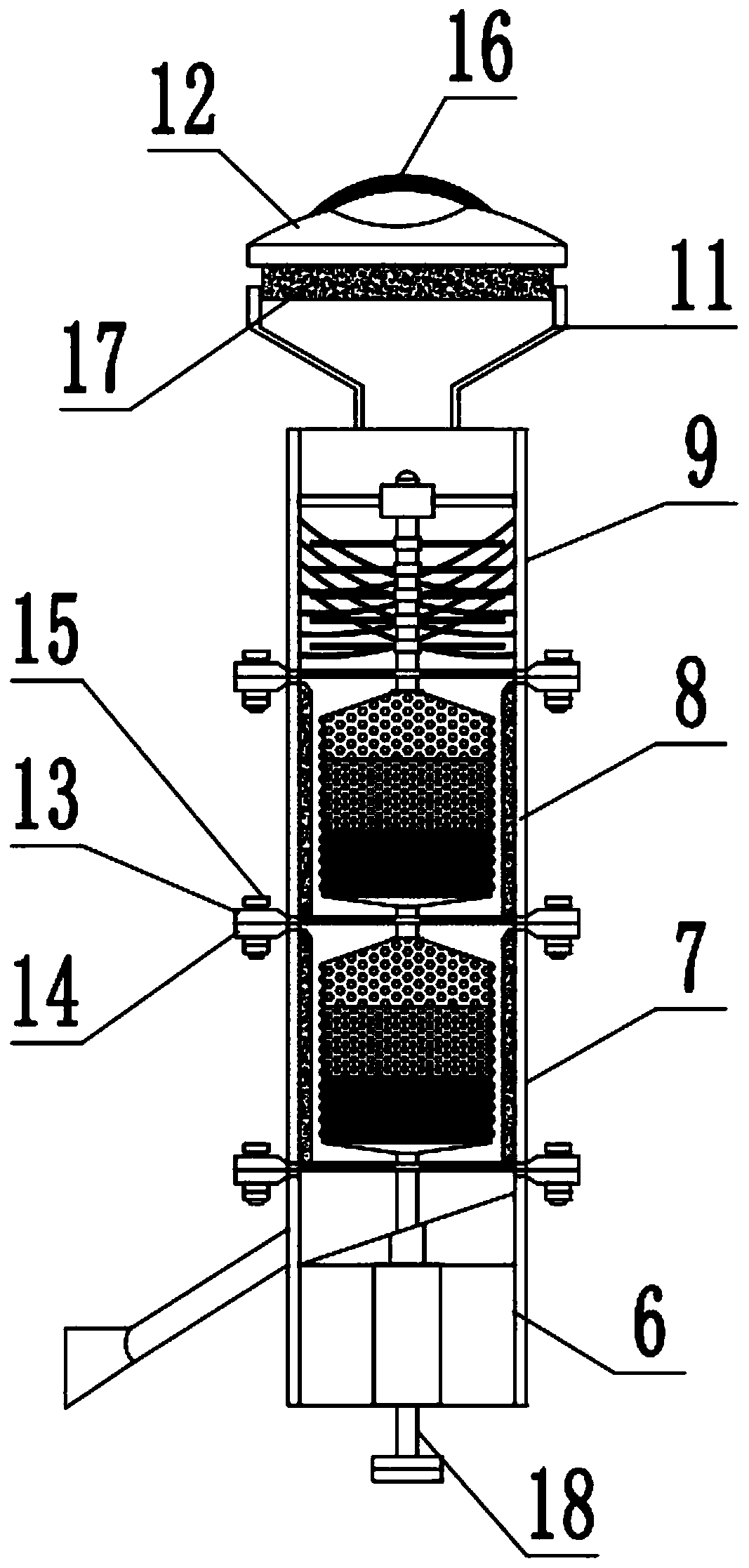 Powdering formula for multiple Chinese herbal medicines and preparation method thereof