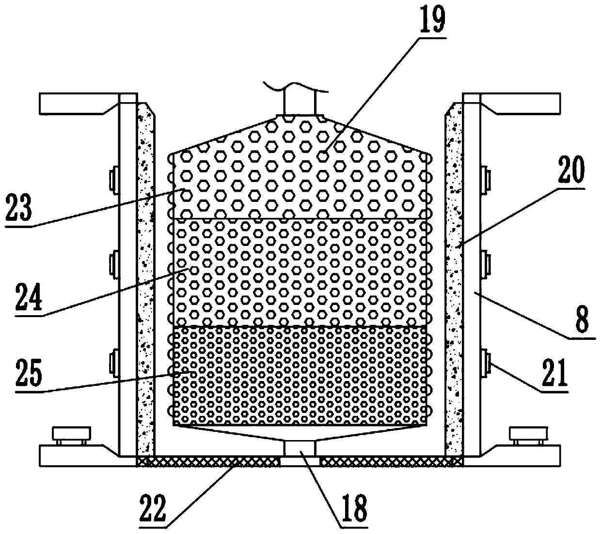 Powdering formula for multiple Chinese herbal medicines and preparation method thereof