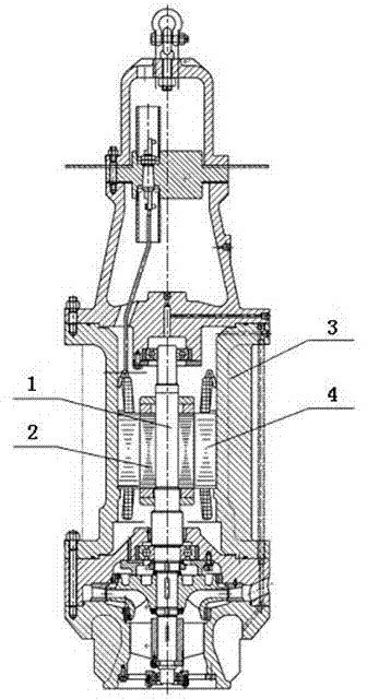 Novel low-temperature immersed motor