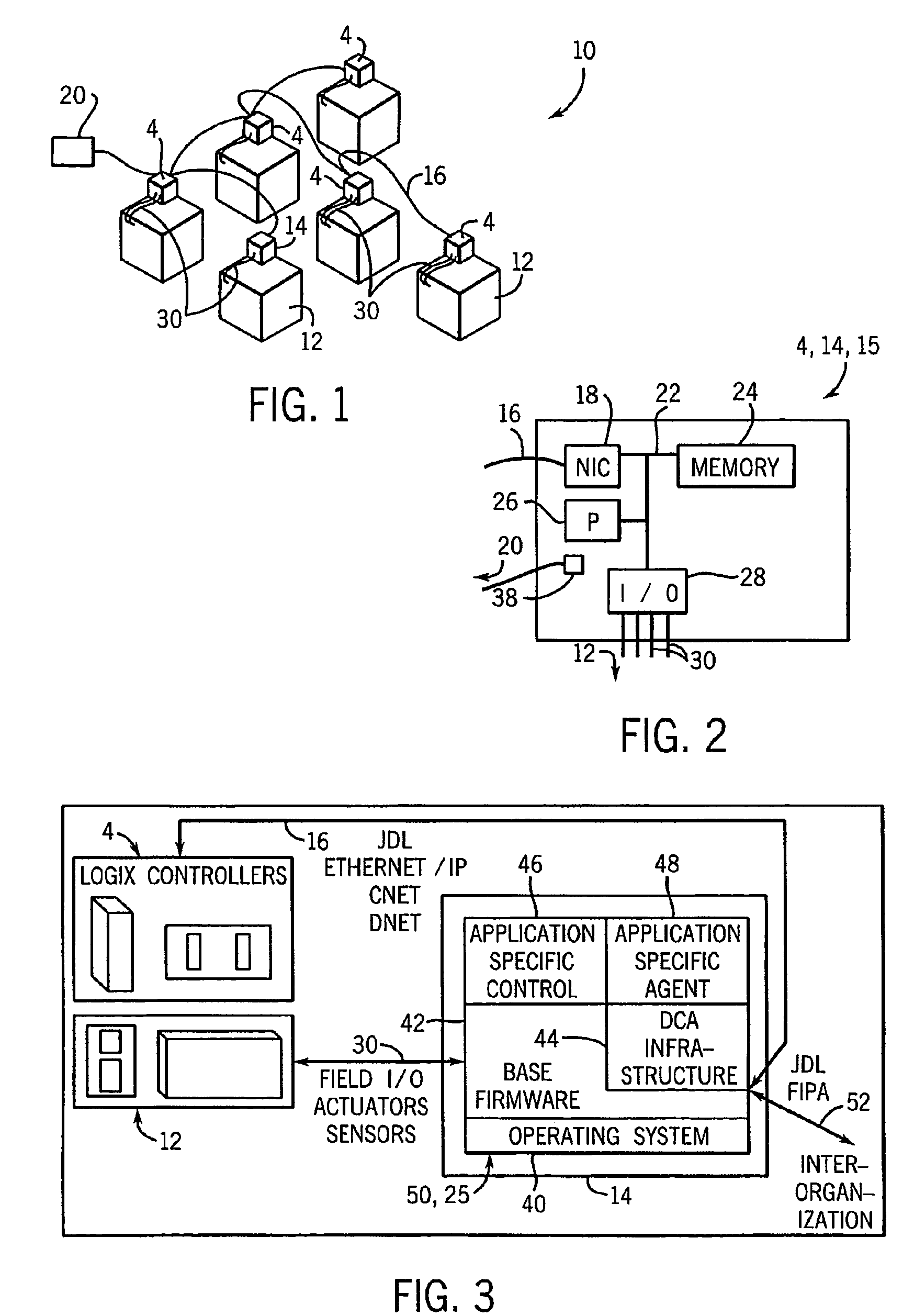 Agent-equipped controller having data table interface between agent-type programming and non-agent-type programming