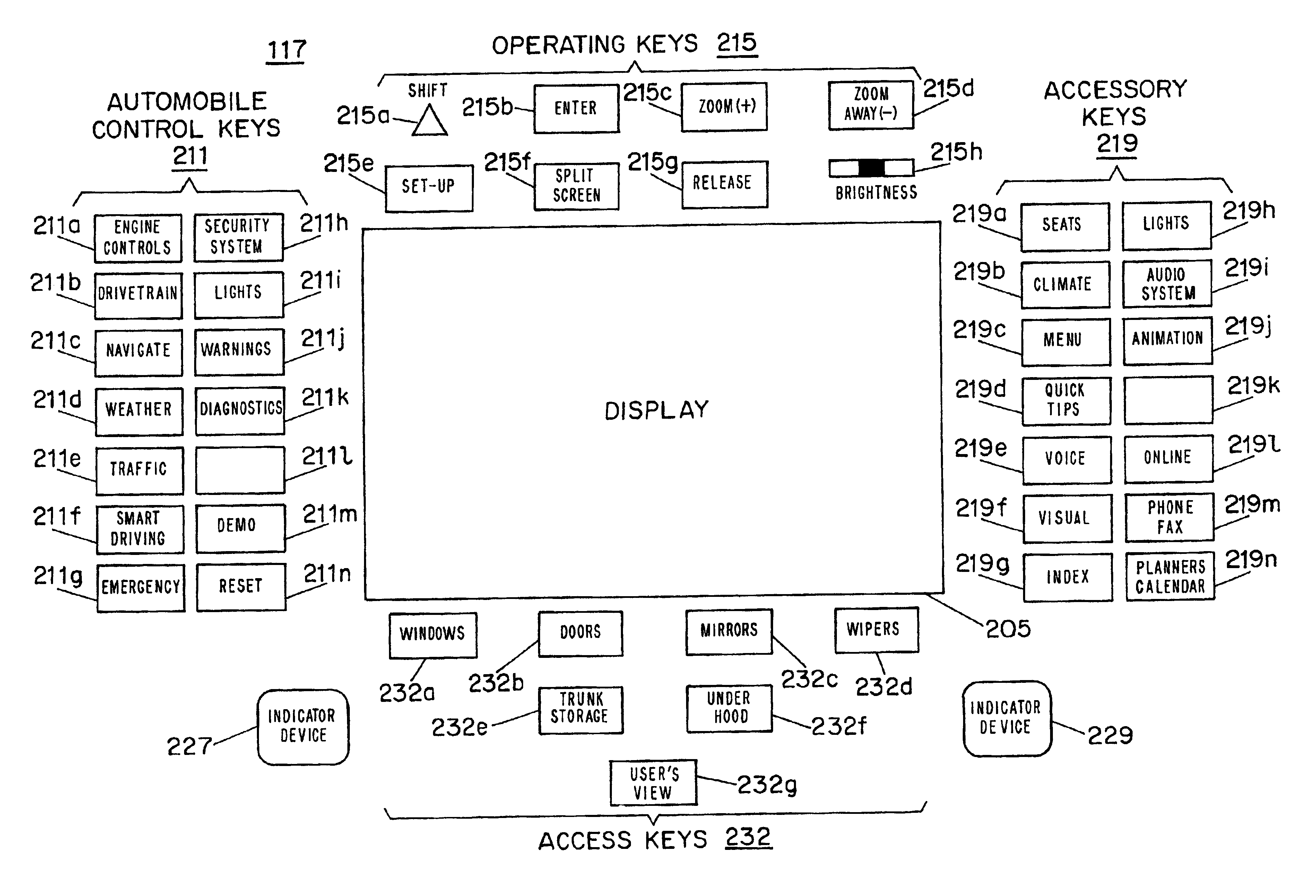 Technique for automatic parking of a vehicle