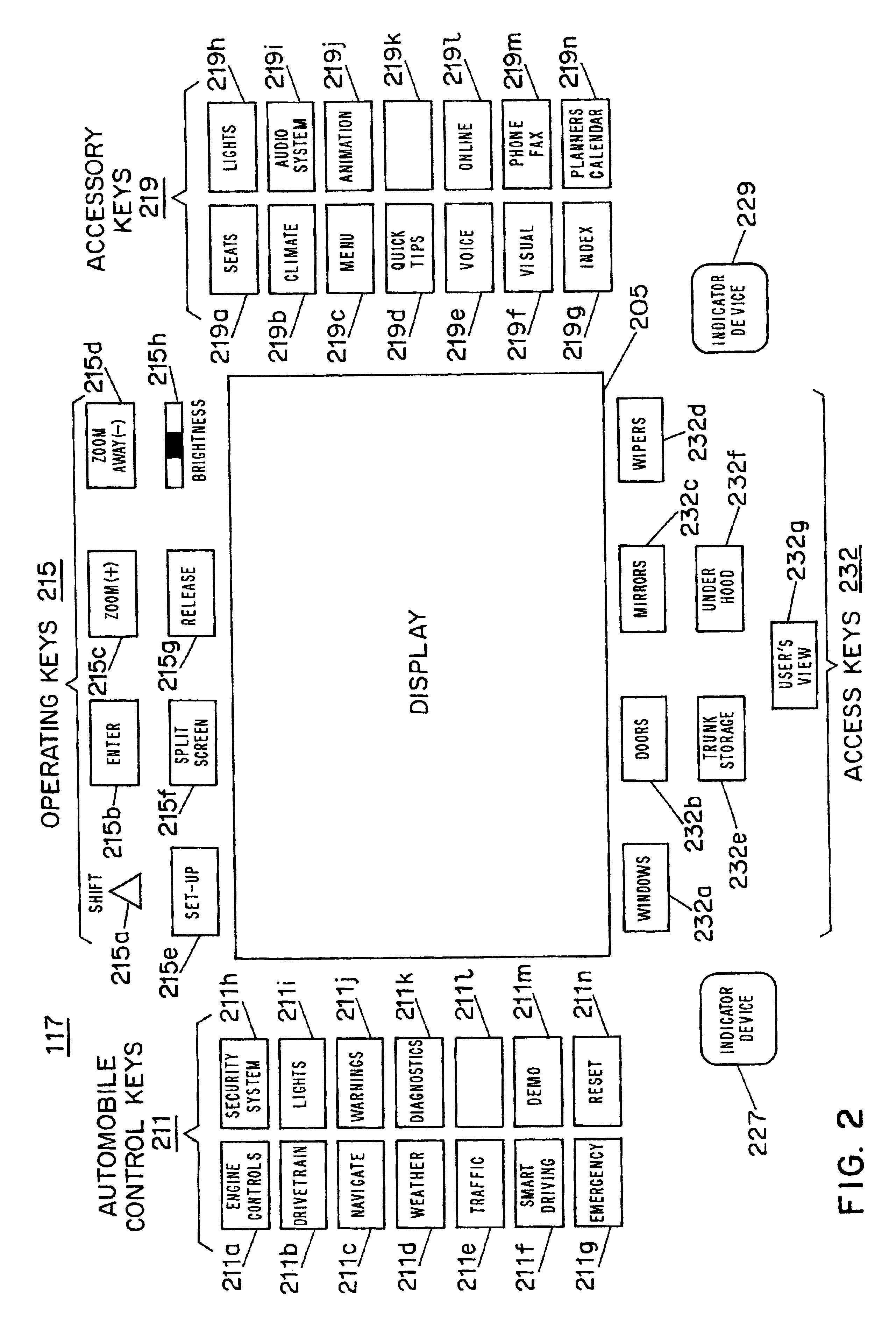 Technique for automatic parking of a vehicle