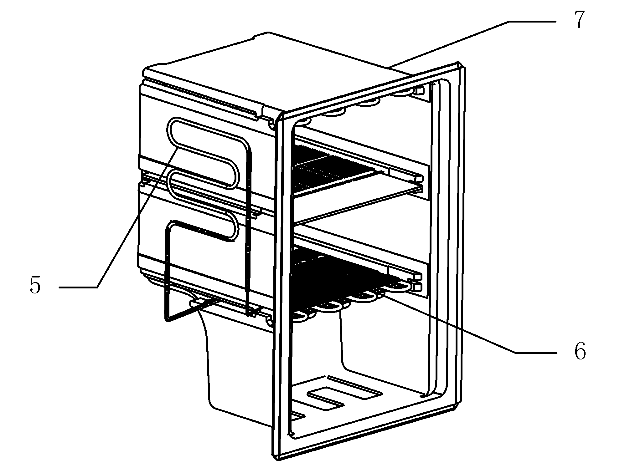 Refrigerator with variable freezing capacity