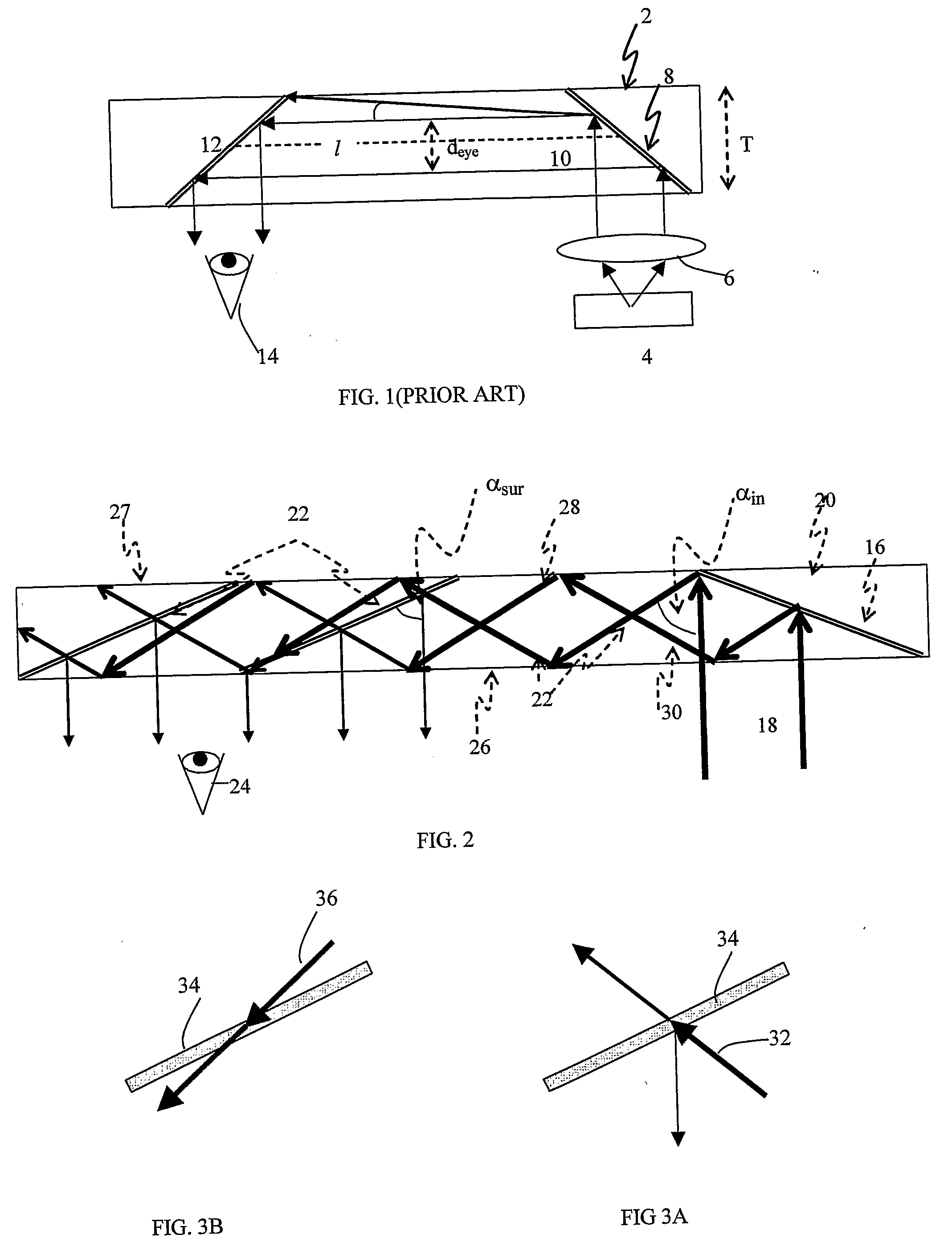 Substrate-Guided Optical Device Utilzing Thin Transparent Layer