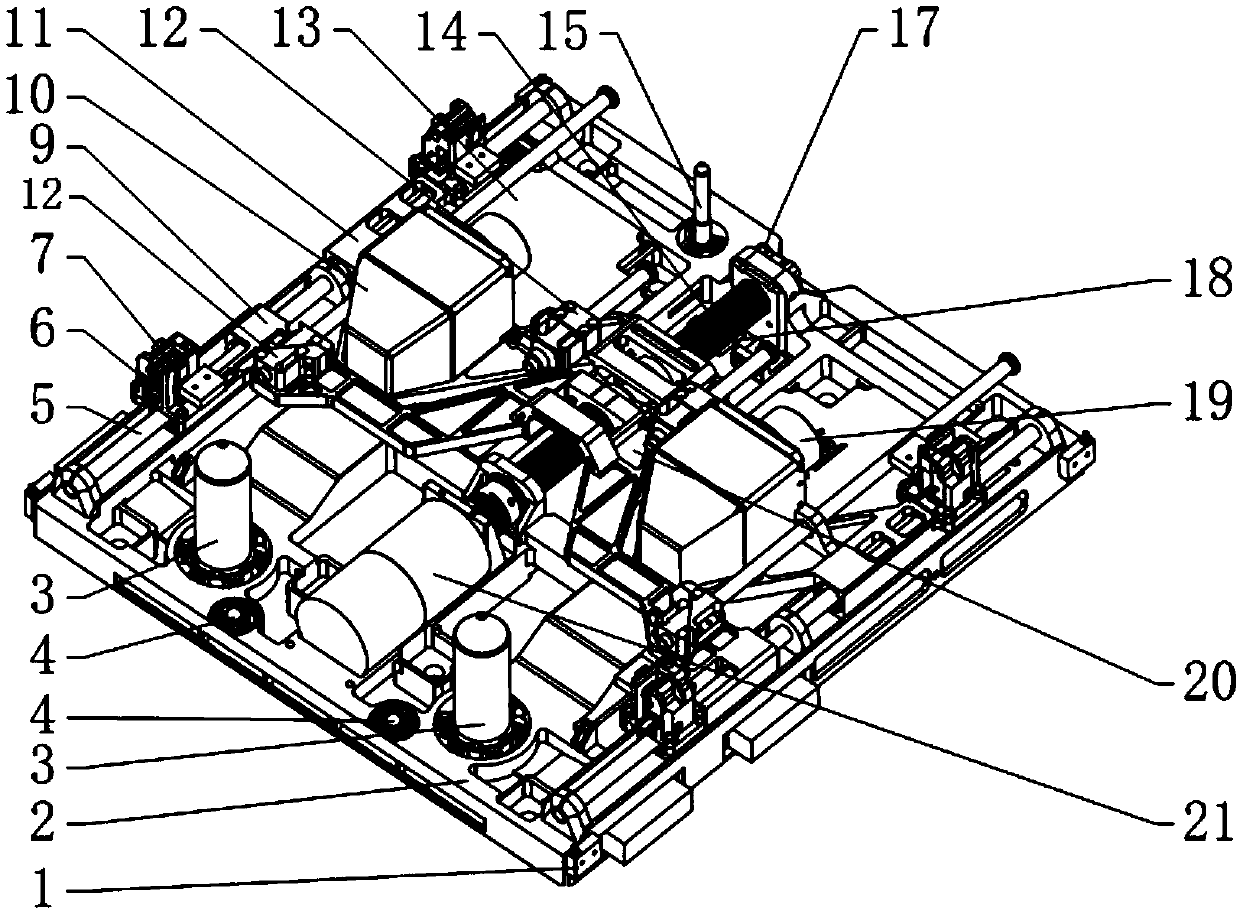 A space load docking locking interface device for realizing emergency unlocking and locking indication