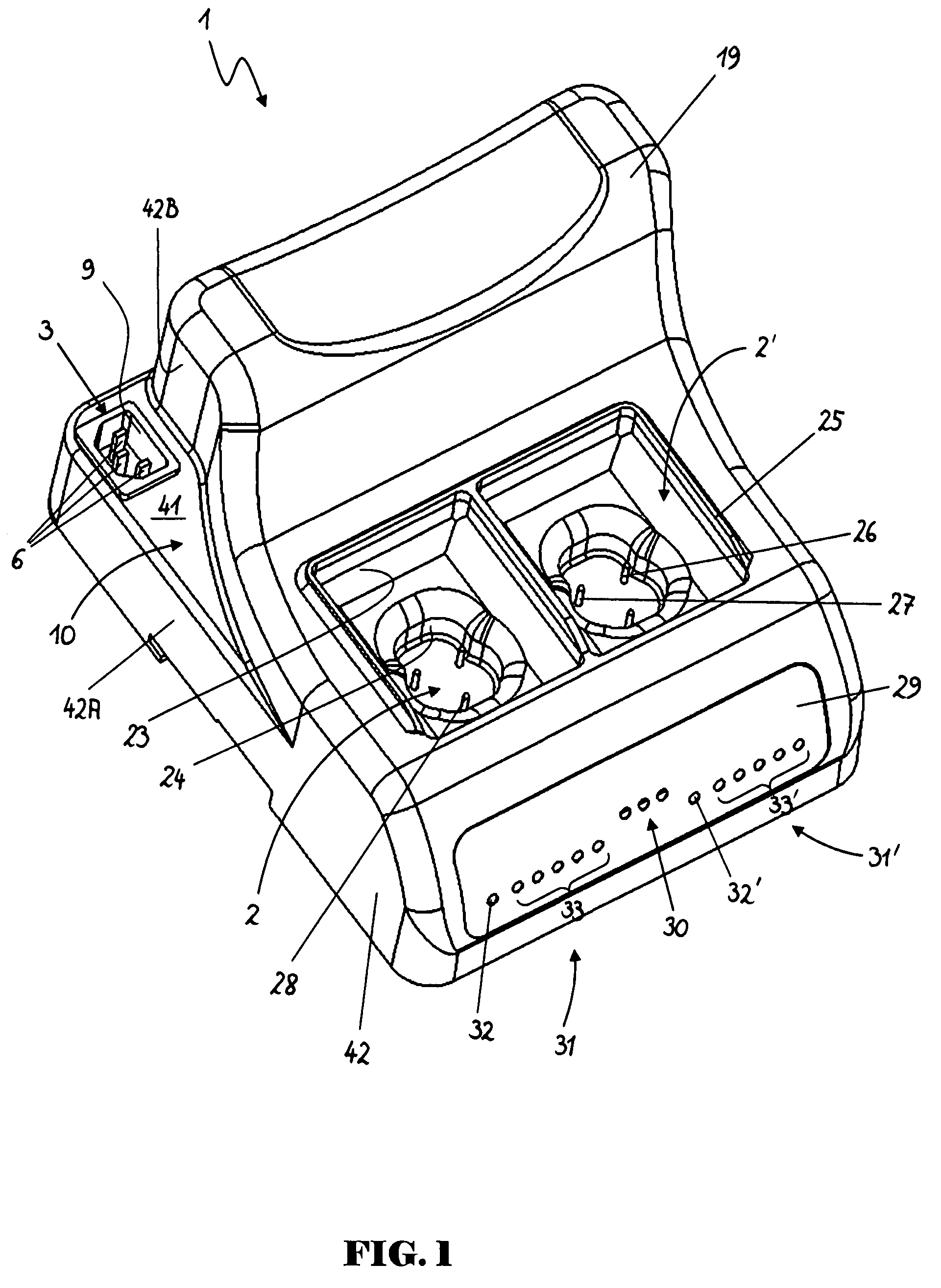 Device for charging batteries