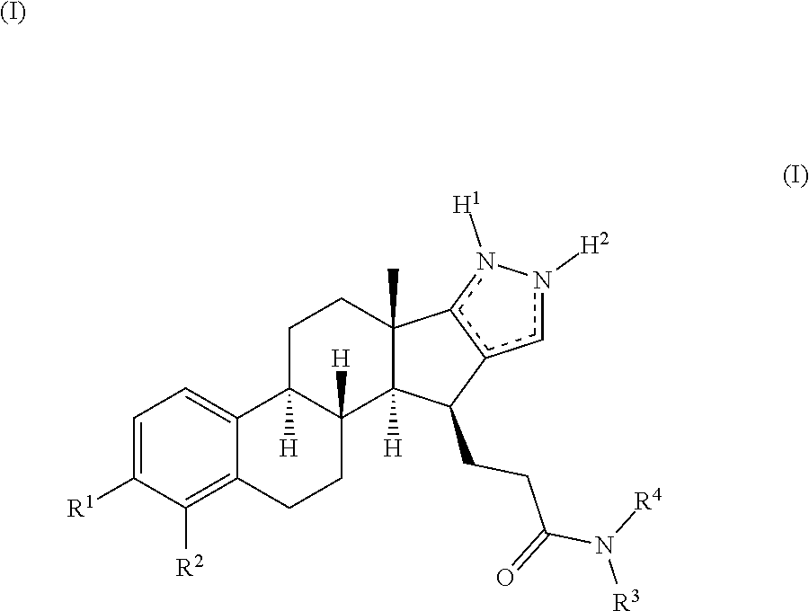 Estra-1,3,5(10)-triene compounds condensed in position 16(17) with a pyrazole ring as inhibitors of 17-hsd1