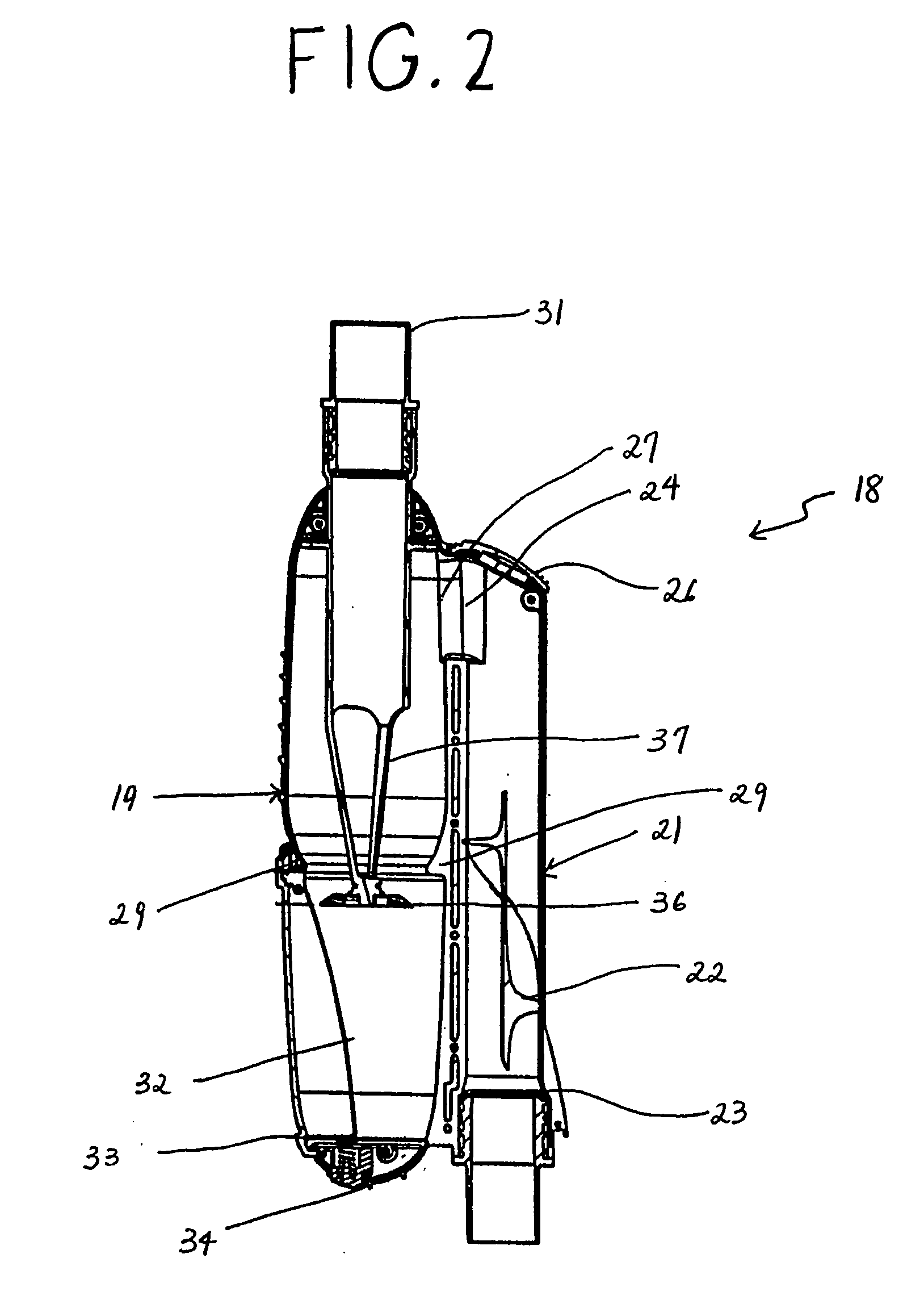 Compact cyclonic separation device