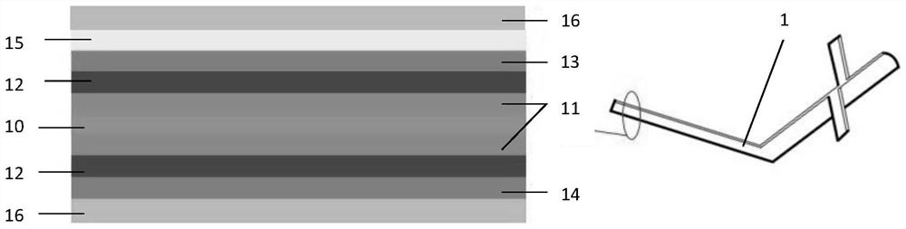 Double-sided flexible sensor and preparation method and application thereof