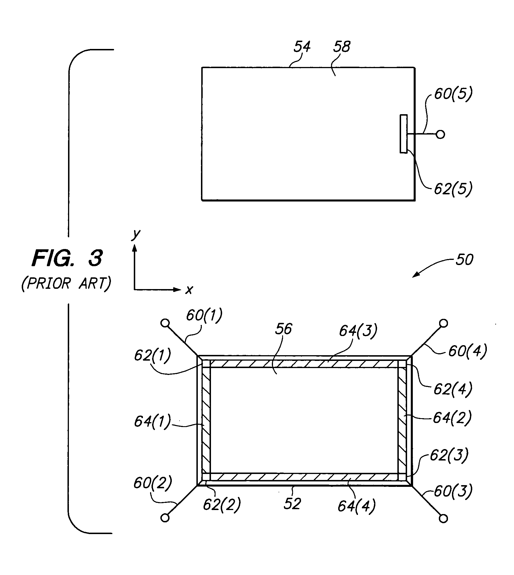 Method of manufacturing touch sensor with switch tape strips