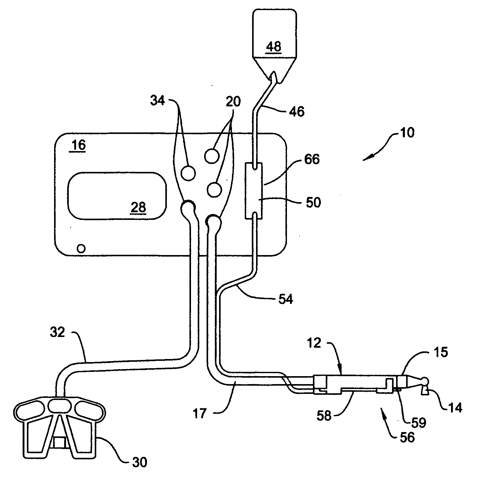Surgical tool system with integrated pump
