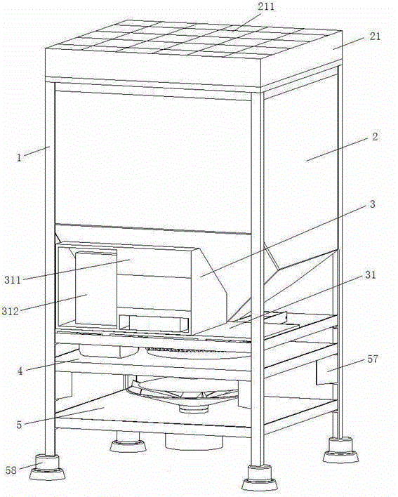 Feeding machine capable of throwing bait for 360 degrees