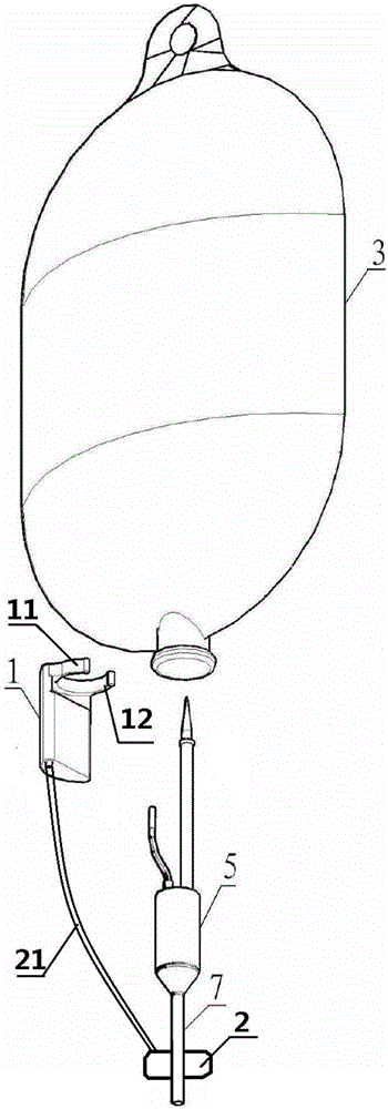 Transfusion bag prompting and speed limiting device