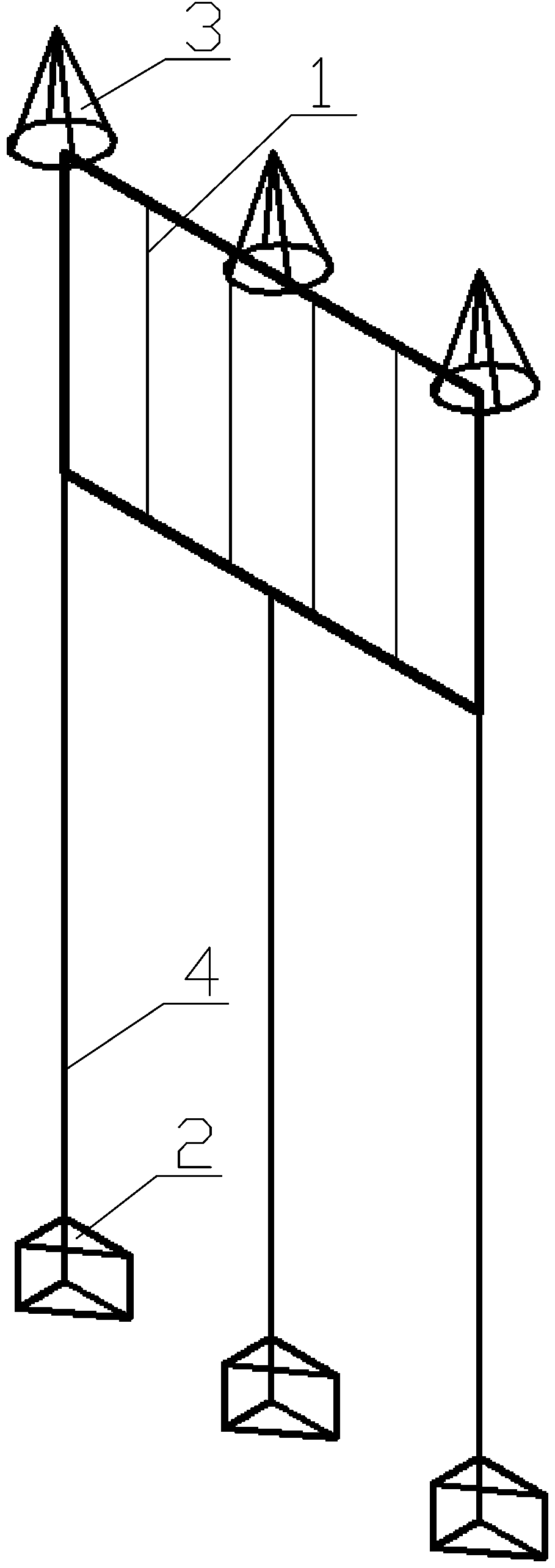 River channel type reservoir algae control device and method