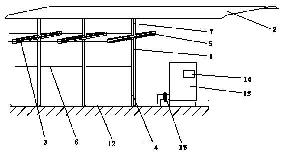 Grape trellis with watering function