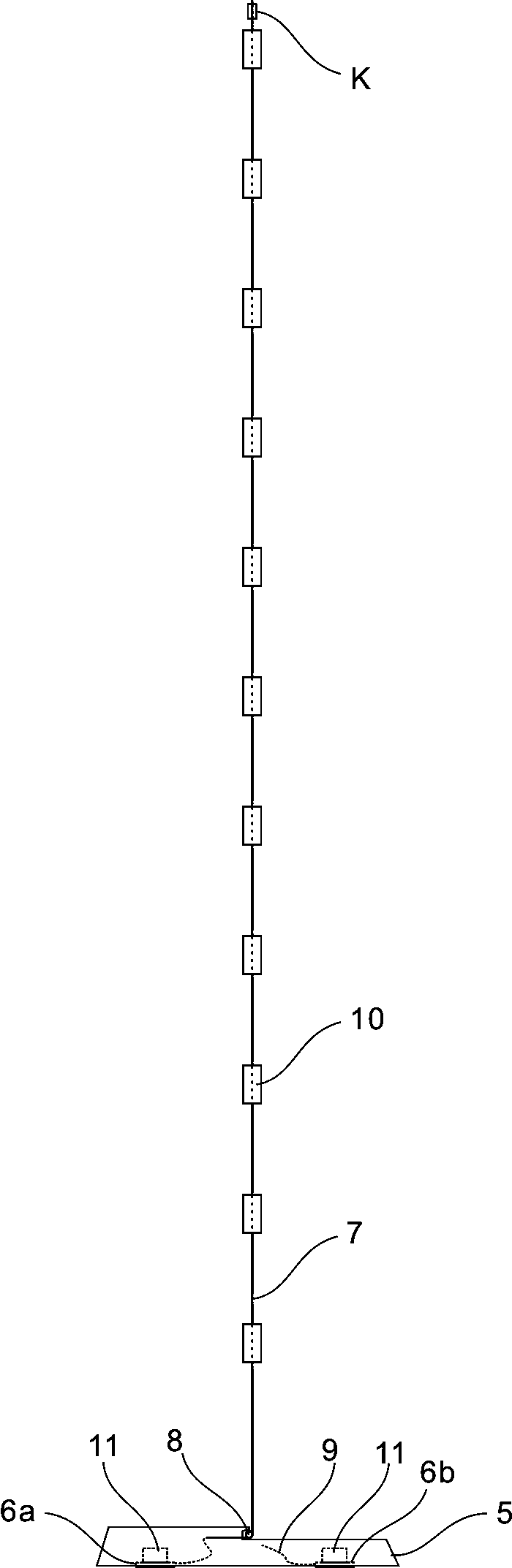 Portable type obstacle-avoiding prop