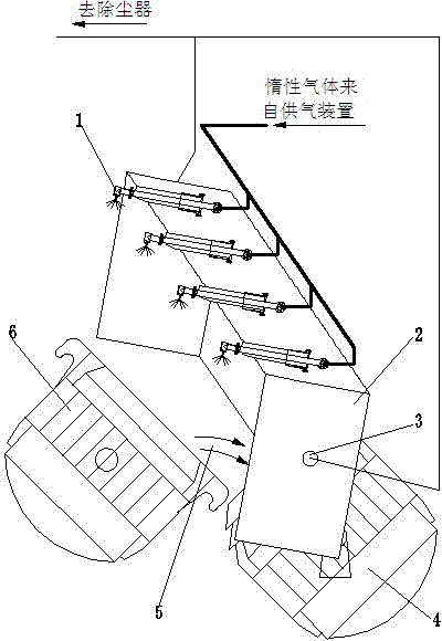 Dust suppression device and dust suppression method during molten iron open-air transportation