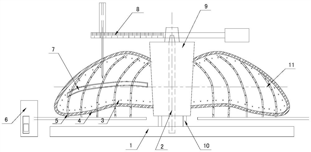 Molding material, molding structure and molding process for marine propeller manufacturing