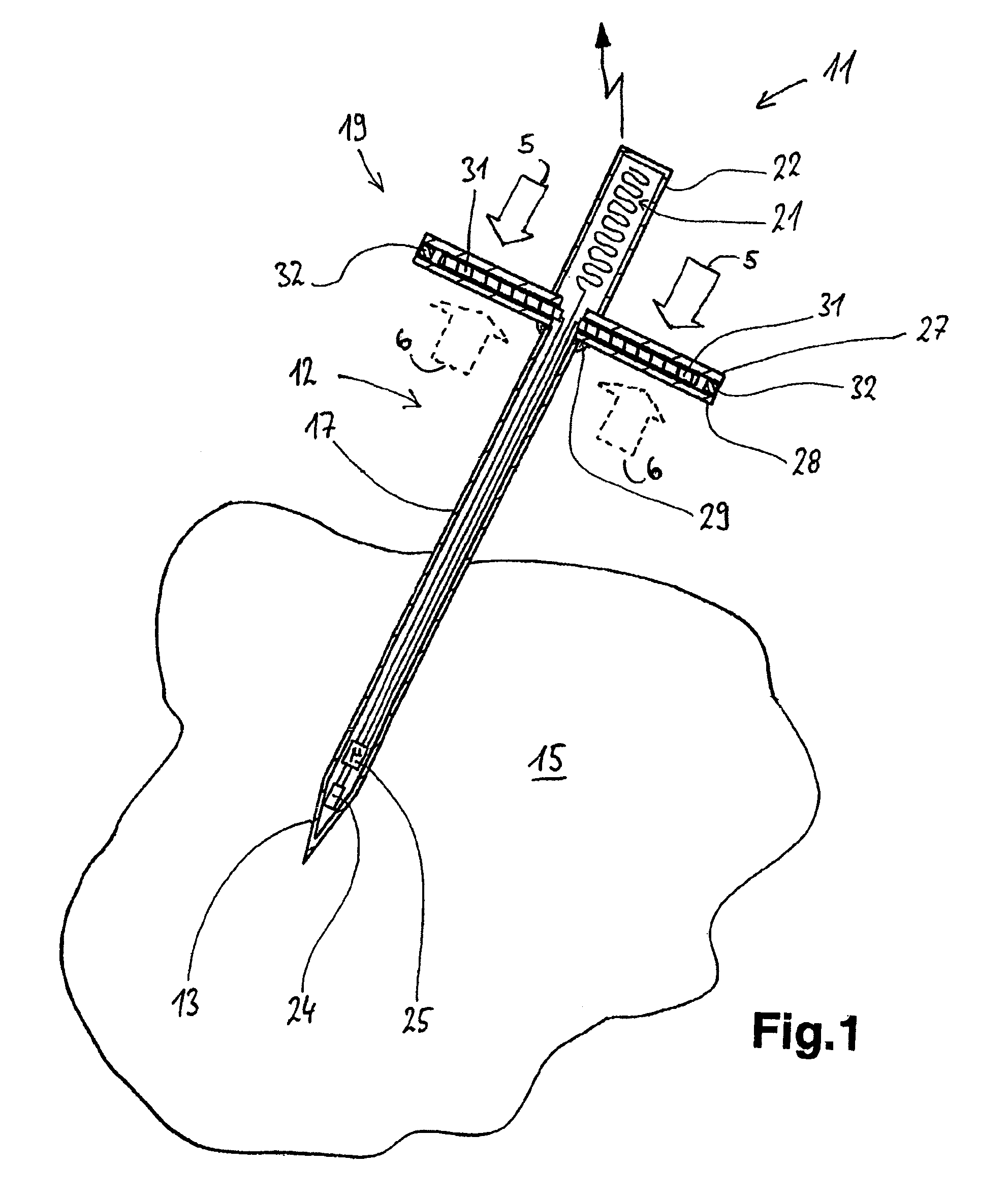 Temperature probe for an oven, oven and method for operating an oven